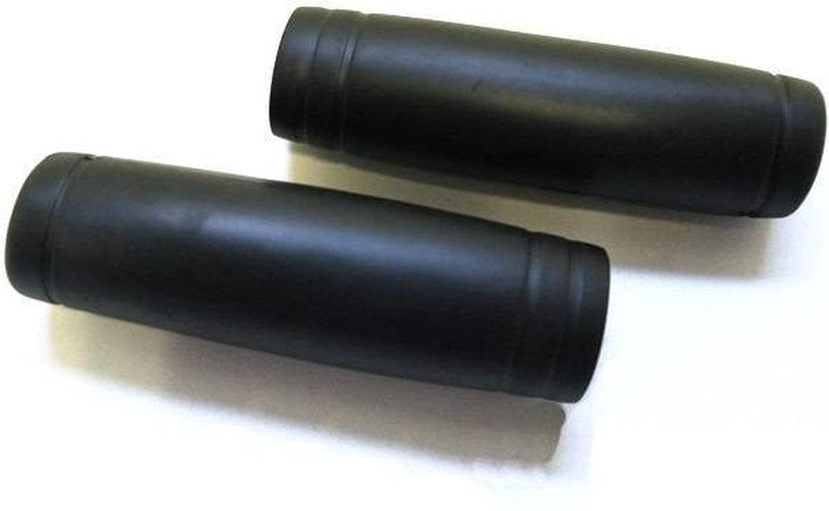 Fiets Handvatten - Rubber - Zwart - 22 x 110 mm Stuurgrepen