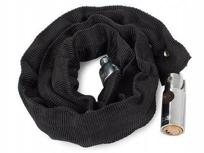 Polkupyörän ketjulukko – musta, 80 cm, 2 avainta