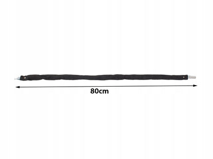 Polkupyörän ketjulukko – musta, 80 cm, 2 avainta