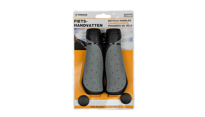 Benson Comfort -ohjaustangon kädensijat – musta/harmaa, 135 mm