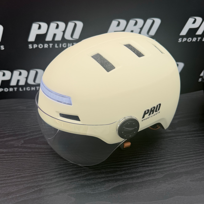 Pro Sport Lights ClearView NTA 8776 -pyöräilykypärä – 2 visiiriä ja LED