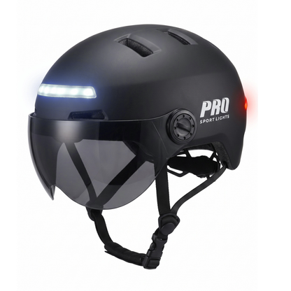Pro Sport Lights ClearView NTA 8776 -pyöräilykypärä – 2 visiiriä ja LED