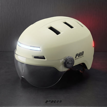 Pro Sport Lights ClearView NTA 8776 -pyöräilykypärä – 2 visiiriä ja LED