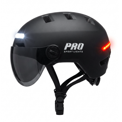 Pro Sport Lights ClearView NTA 8776 -pyöräilykypärä – 2 visiiriä ja LED