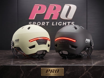 Pro Sport Lights ClearView NTA 8776 -pyöräilykypärä – 2 visiiriä ja LED