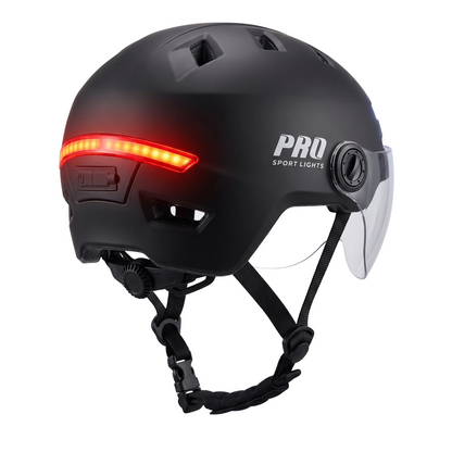 Pro Sport Lights ClearView NTA 8776 -pyöräilykypärä – 2 visiiriä ja LED
