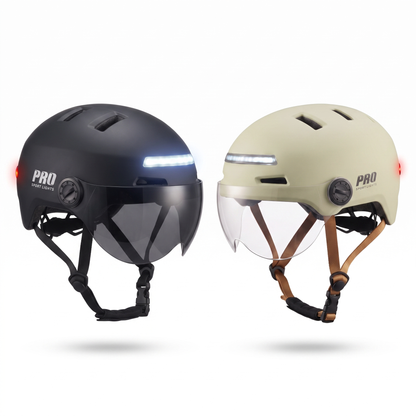 Pro Sport Lights ClearView NTA 8776 -pyöräilykypärä – 2 visiiriä ja LED