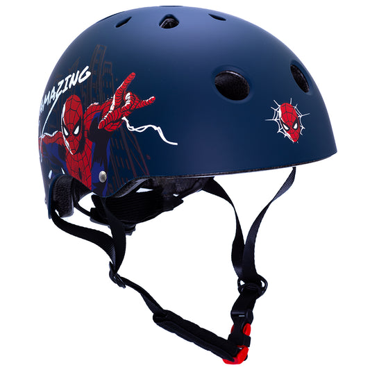 Fietshelm Kind Jongens Spiderman Blauw Small 52-56 cm Kinderhelm Fiets kopen online