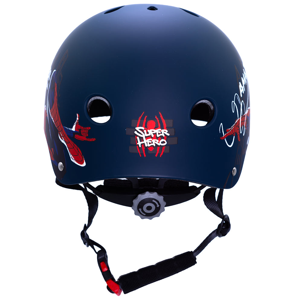 Fietshelm Kind Jongens Spiderman Blauw Small 52-56 cm Kinderhelm Fiets kopen online