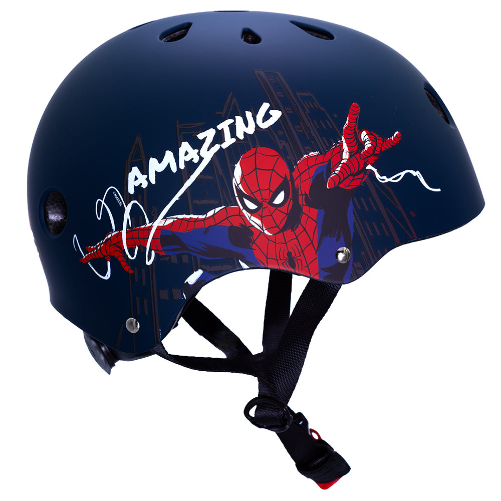 Fietshelm Kind Jongens Spiderman Blauw Small 52-56 cm Kinderhelm Fiets kopen online