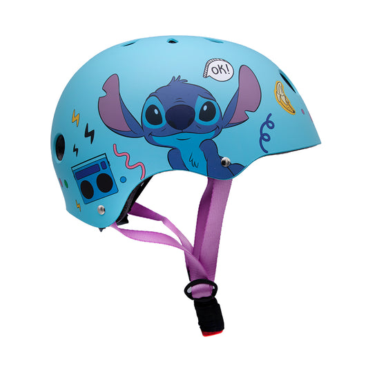 Fietshelm Kinderen Jongens en Meisjes Stitch Kinderhelm 52-56 cm Blauw Kopen Online