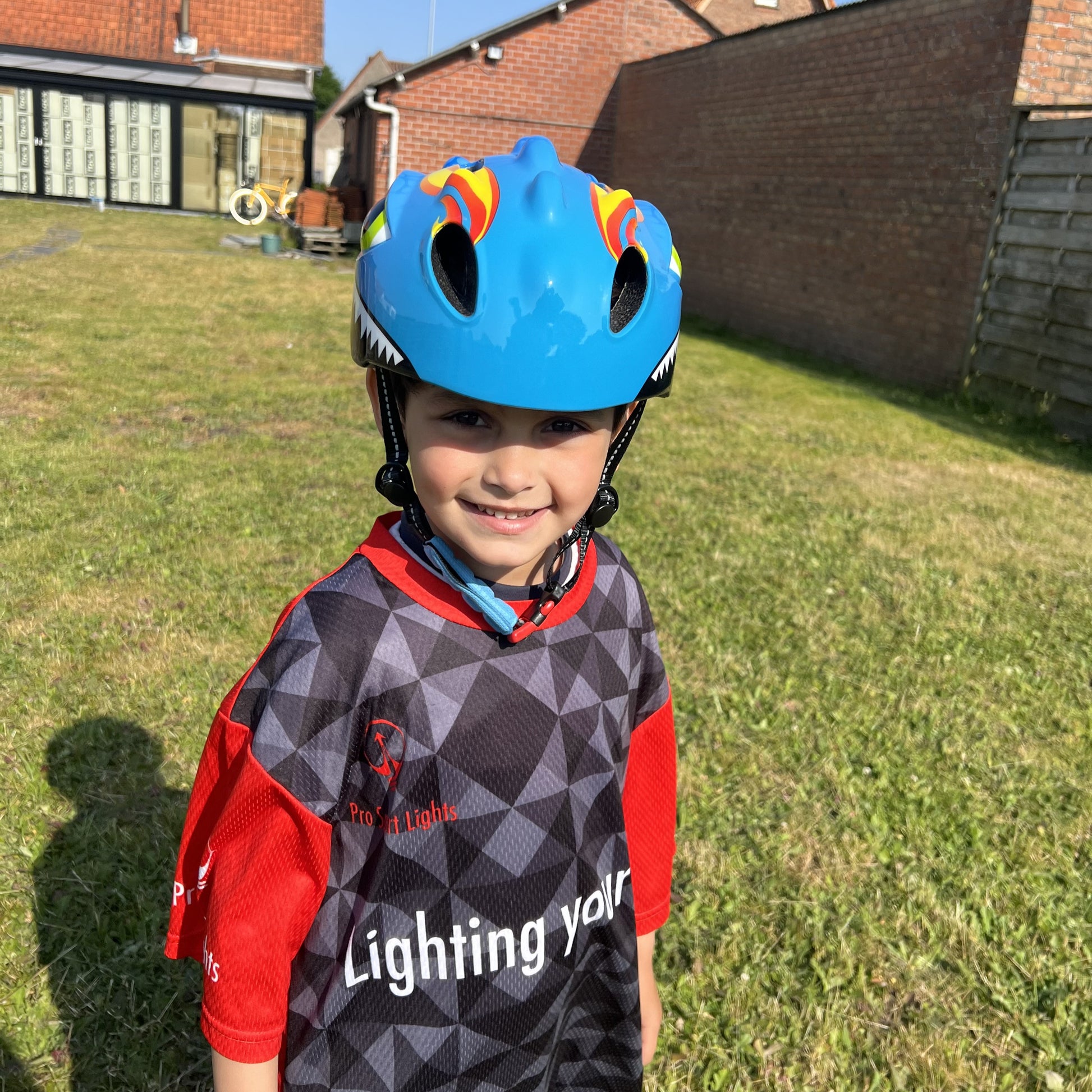 Fietshelm Kinderen jongens Blauw - Kinderhelm Dino XS 4651cm Kopen Online