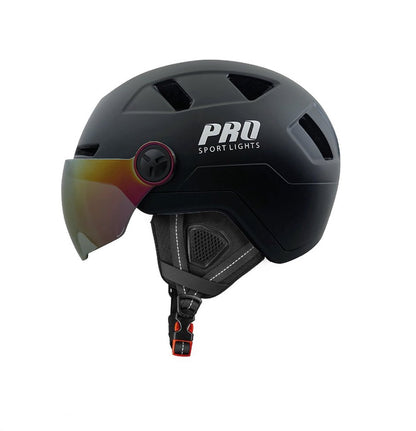 Pro Sport Lights Ice NTA 8776 Speed Pedelec Helmet – LED, 2 Visors & Ear Warmers