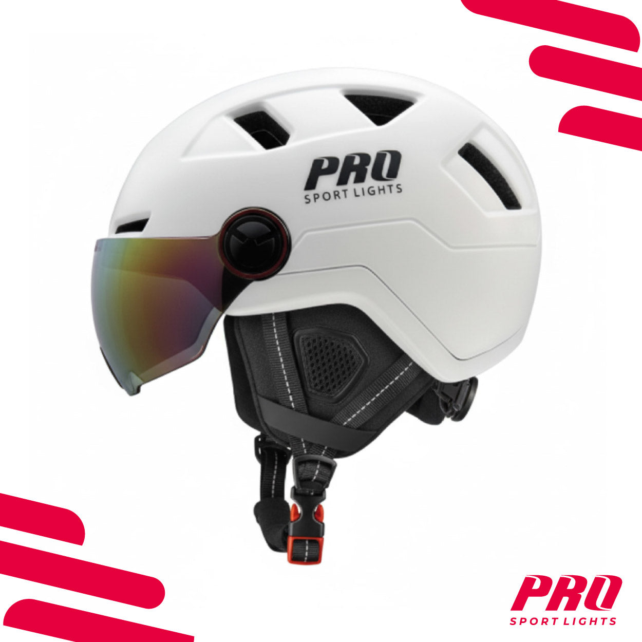 Fietshelm Speed Pedelec Wit Vizieren & LED Verlichting - NTA 8776 E-Bike