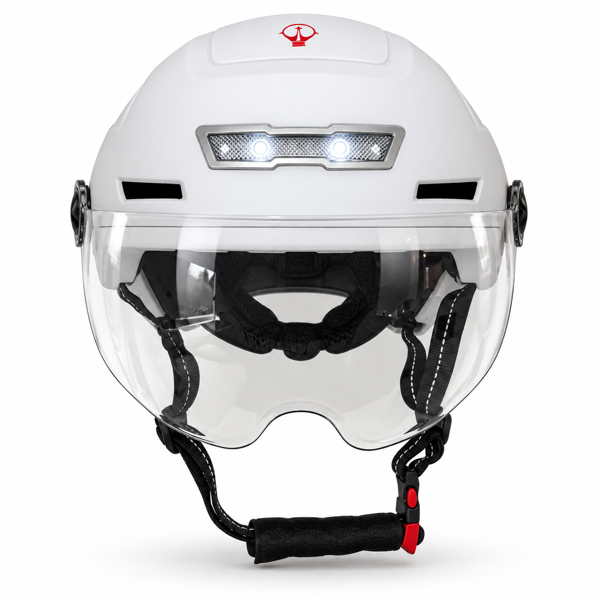 Fietshelm met Visier & Oorwarmers Speed Pedelec Wit Pro Sport Lights - NTA8776 Kopen Online
