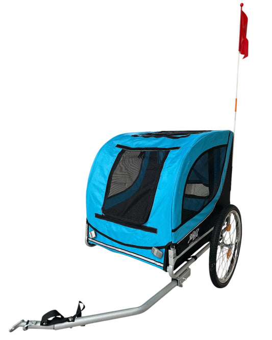 Fietskar Hond Met Reflectoren Hondenfietskar Hondenbuggy - Blauw - Hondenkar tot 40 KG kopen online