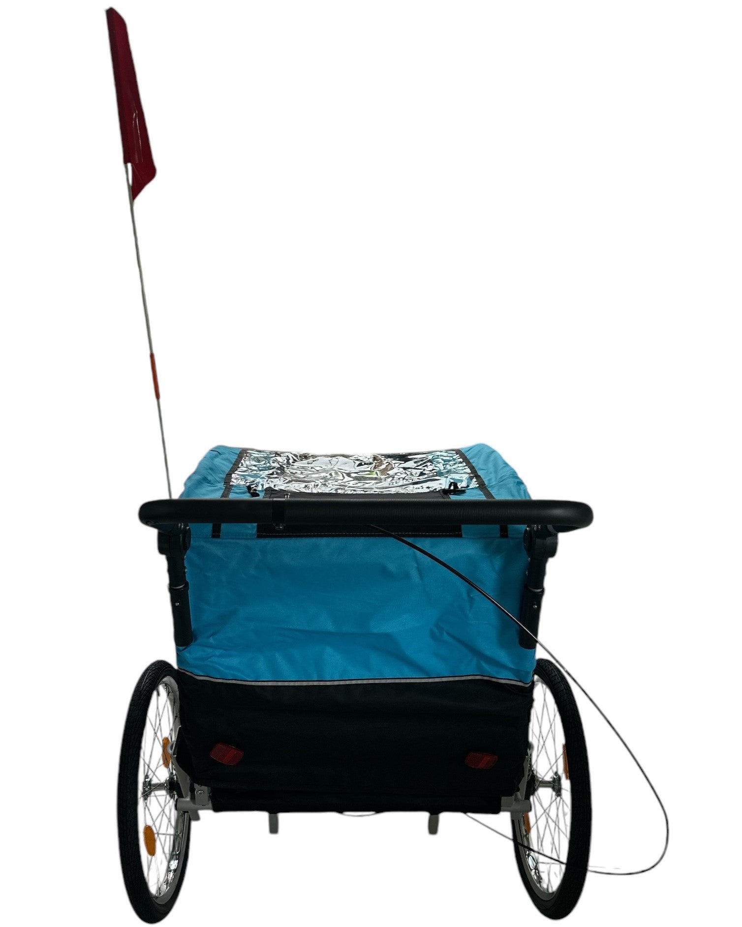 Fietskar Voor Kinderen Wandelwagen 2in1 Kinderfietskar aanhanger - Blauw - Waterdicht kopen online