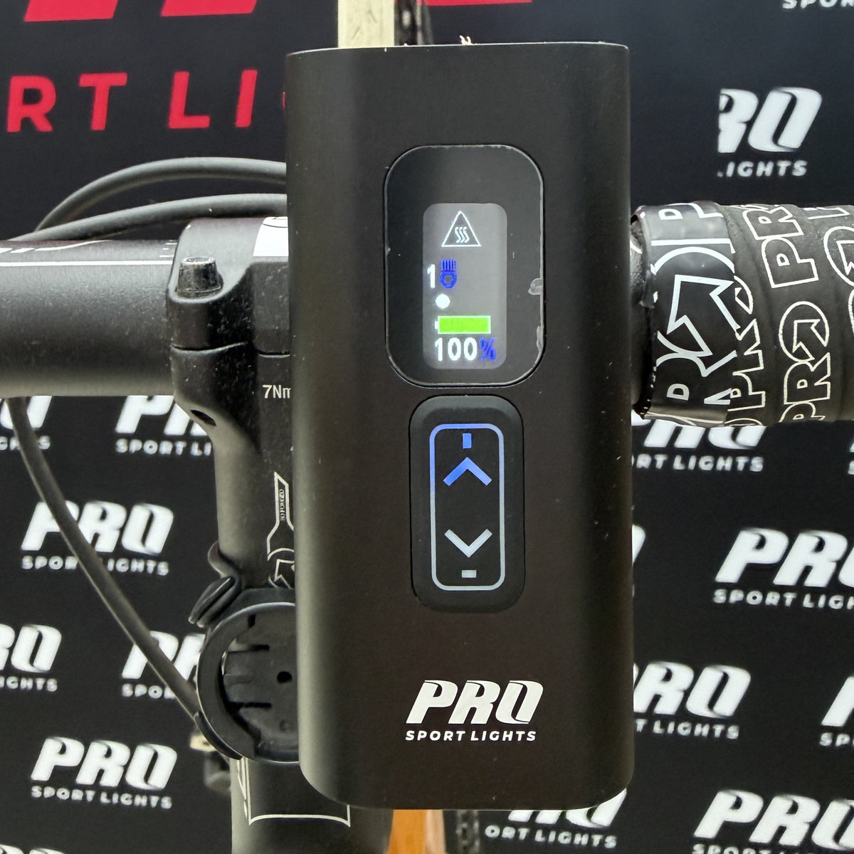 Set luci bici USB ricaricabili 2200 + 300 Lumen