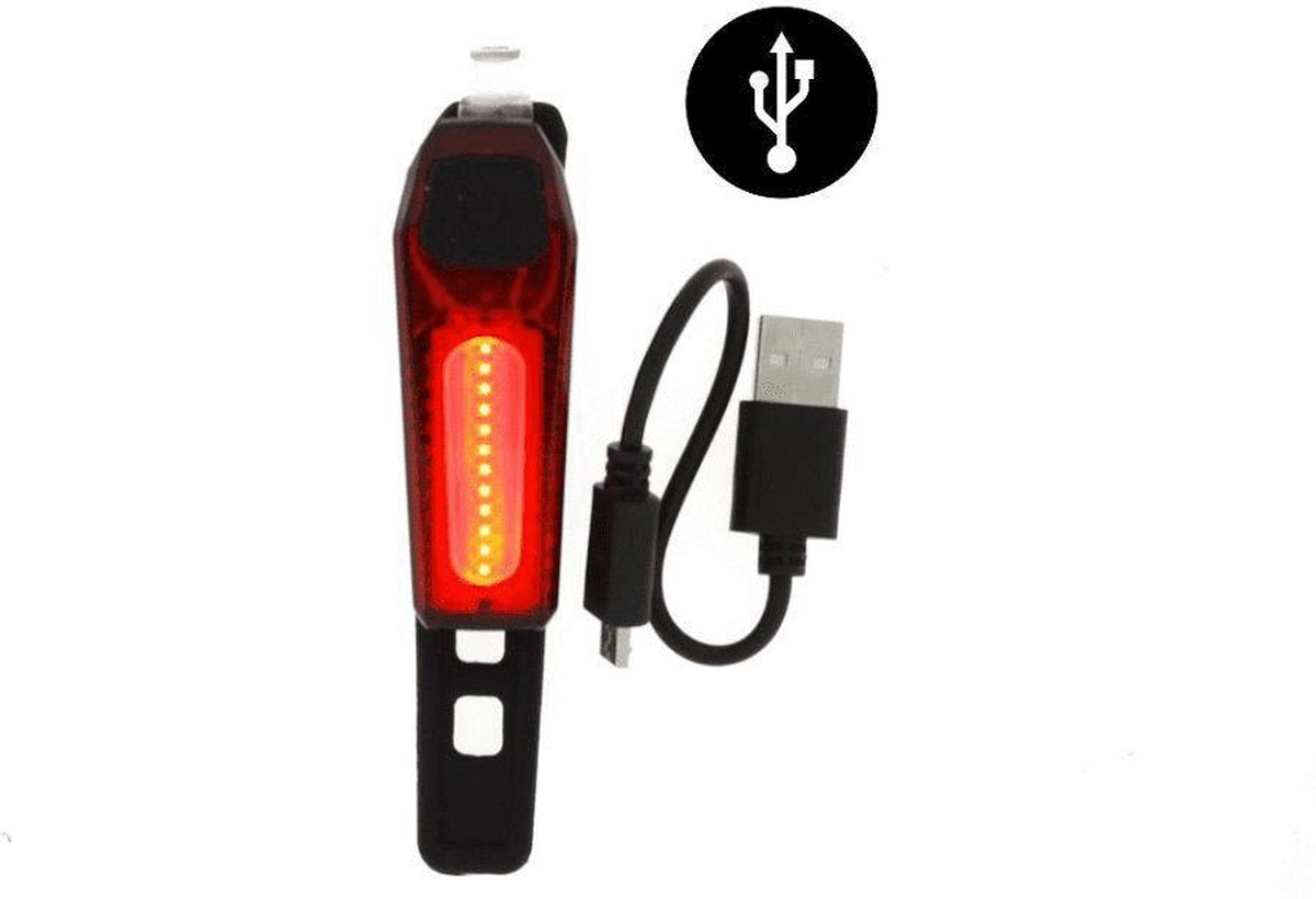 Fietslicht Achterlicht Rood - COB LED - 80 Lumen - USB Oplaadbaar kopen