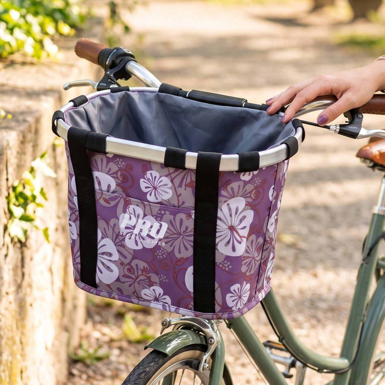 Fietsmand Vooraan 16 Liter Dames Meisjes Bloemen Fiets Mandje Stadsfiets Afneembaar Kopen Online
