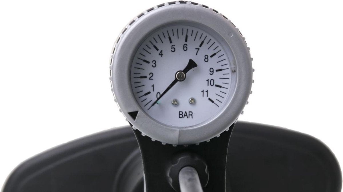 Benson Fietspomp met Manometer - 11 Bar - Zwart