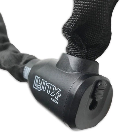 Lynx Rubix ART 2 -ketjulukko – 100 cm × 9 mm, musta/oranssi