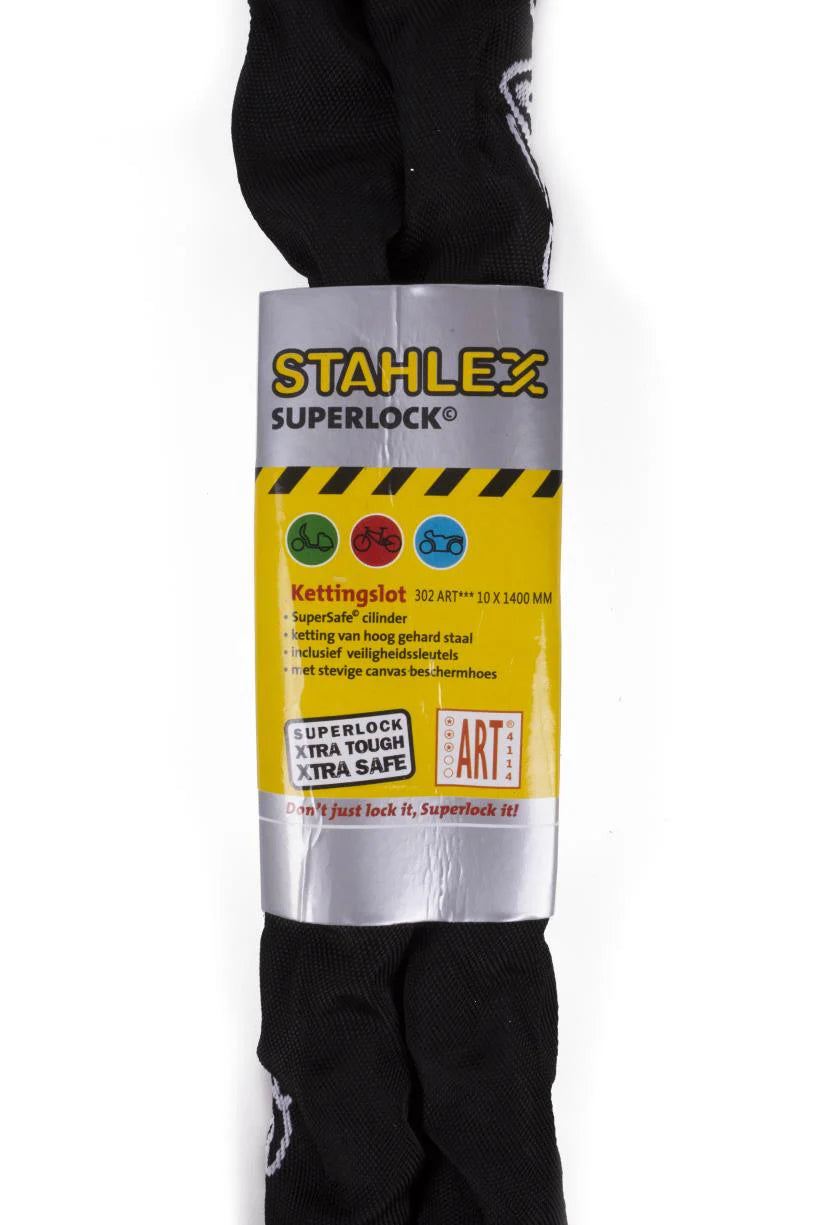Fietsslot Ketting met Hangslot ART 10mmx120cm Zwart Stahlex Kopen Online