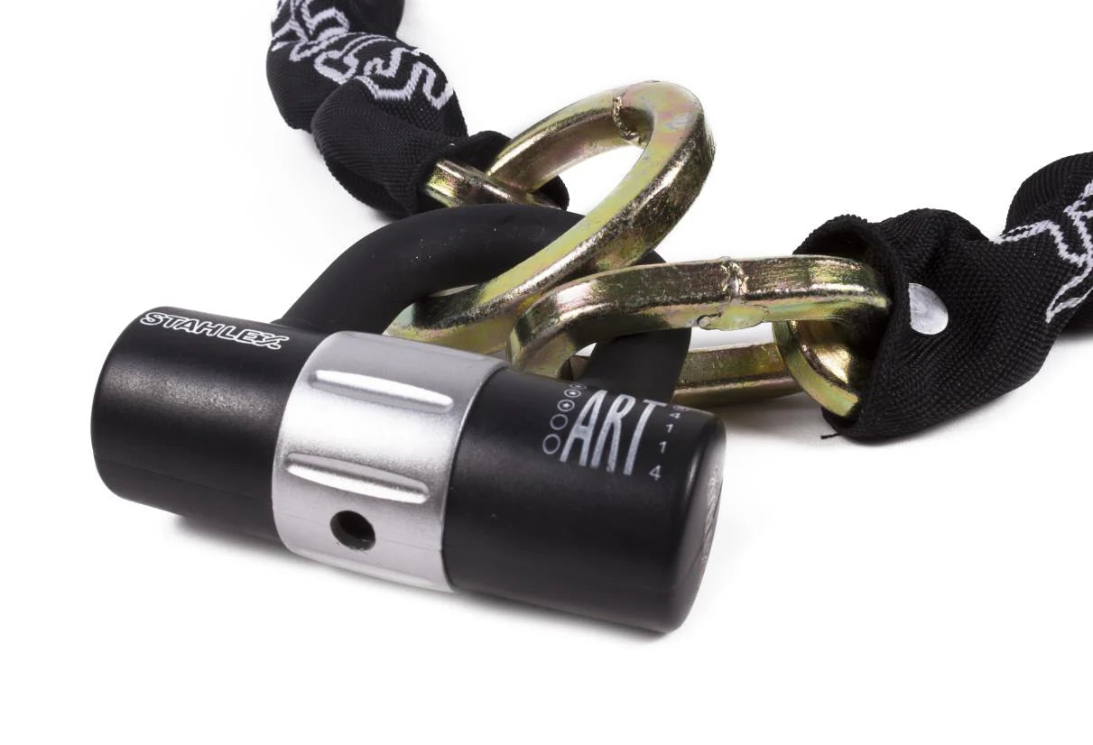 Fietsslot Ketting met Hangslot ART 10mmx120cm Zwart Stahlex Kopen Online