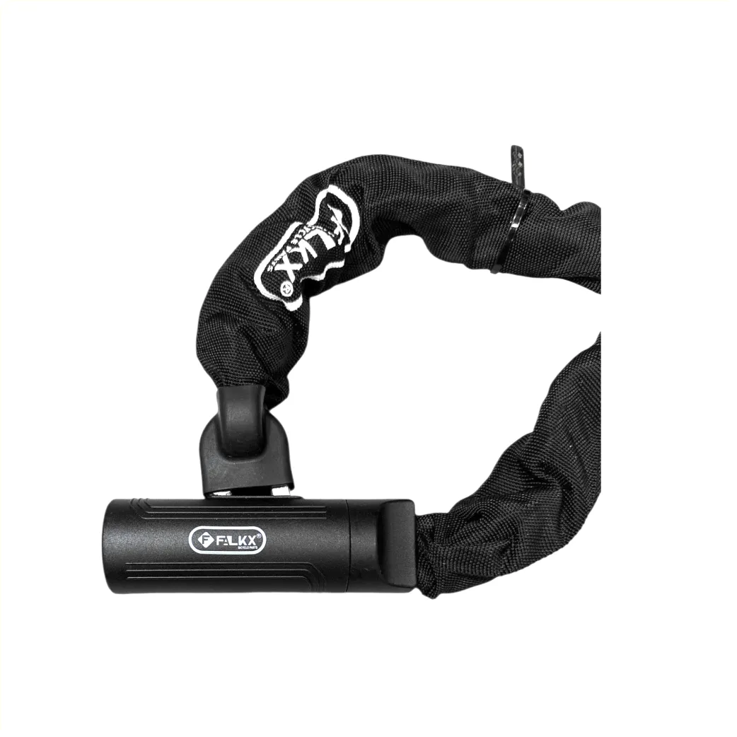 Bicycle Lock Black 8mm x 110cm Chain Lock ART2 City Bike E-bike