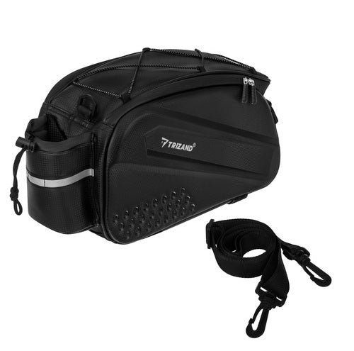 Fietstas Bagagedrager 10 Liter Waterdichte Trunkbag met Schouderriem Zwart Kopen Online