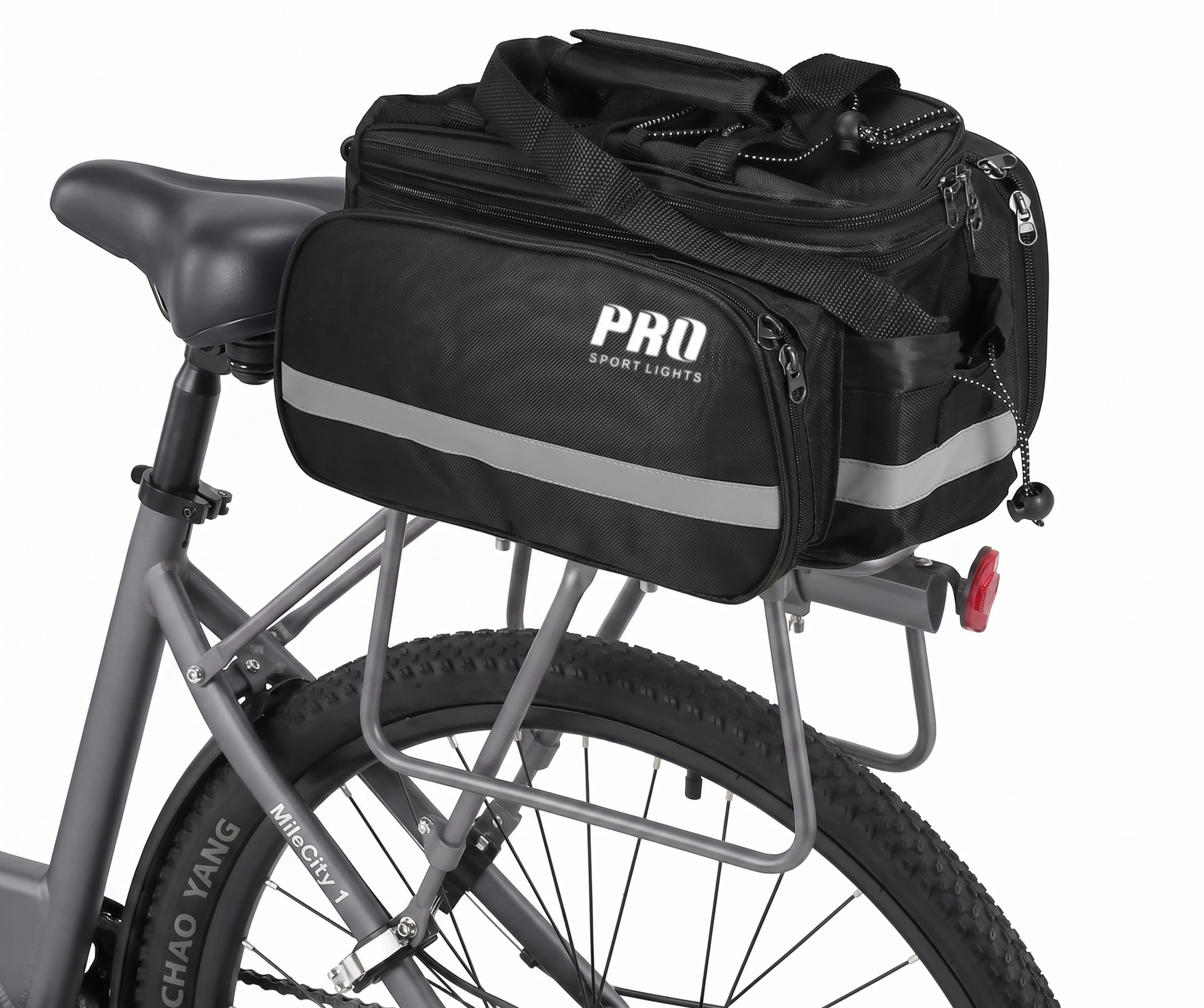 Fietstas Bagagedrager Achter – Uitbreidbaar 8 tot 20 Liter – met Regenhoes - Reflecterend kopen online