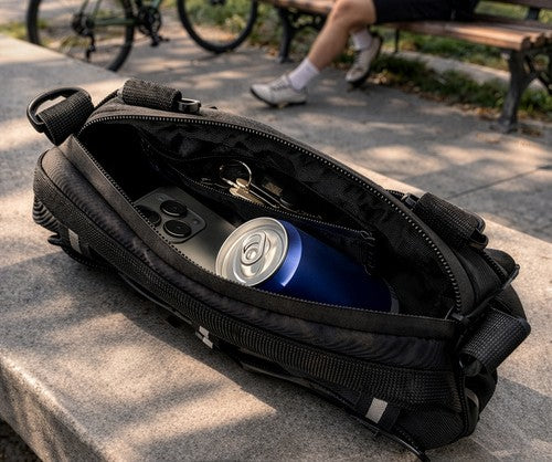 Fietstas Stuurtas 1,5 Liter Stuur Waterafstotend Schouderriem Zwart Kopen Online