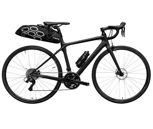 Fietstas Zadeltas 12 Liter Waterdicht Saddle Bag met Reflectie Zwart Kopen Online