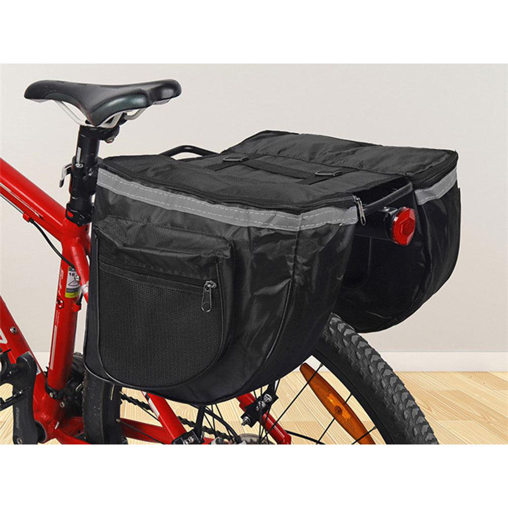 fietstas mountainbike Bike Panniers Double 28L Black MTB/Road Bike/City Bike – Pro Sport Lights