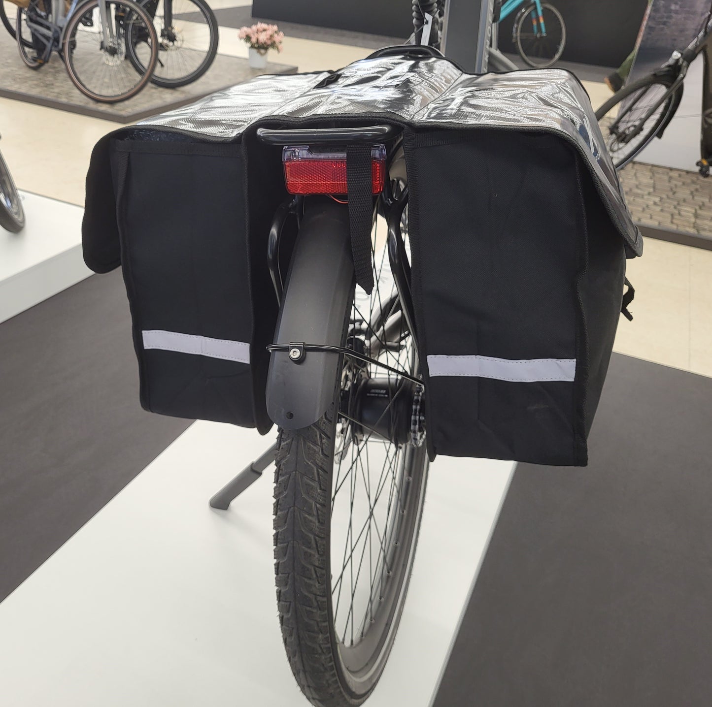 PFietstassen Dubbel 32 Liter Fietstas Elektrische Fiets E-Bike Zwart Kopen Online