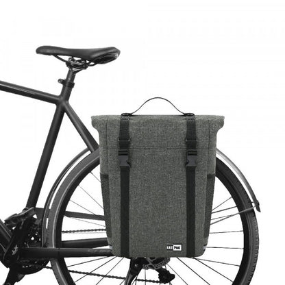 Lastpak pyörälaukku 15 l – tummanharmaa