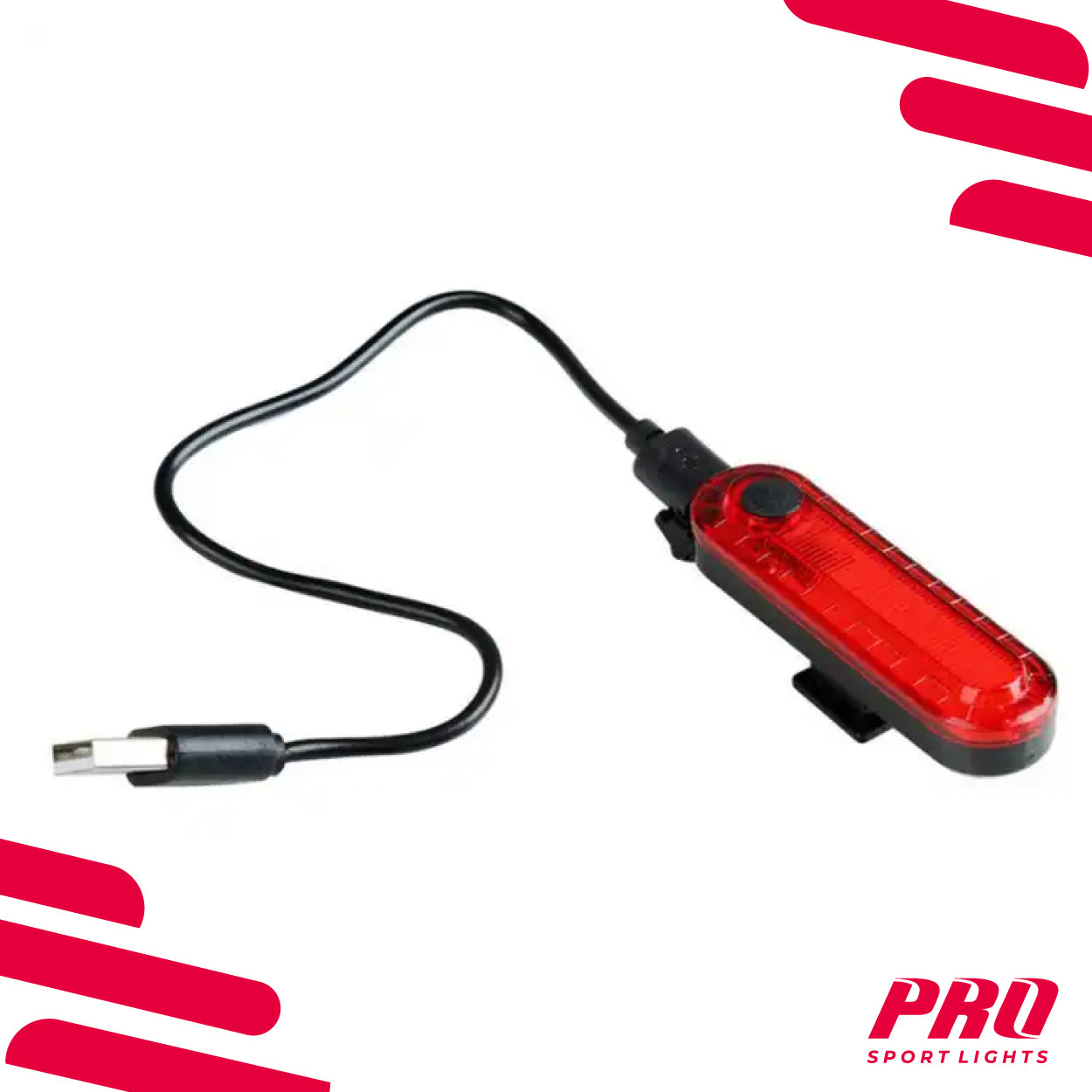 Fietsverlichting Achterlicht Rood 50 Lumen Fietslamp Pro Sport Lights LED Kopen Online