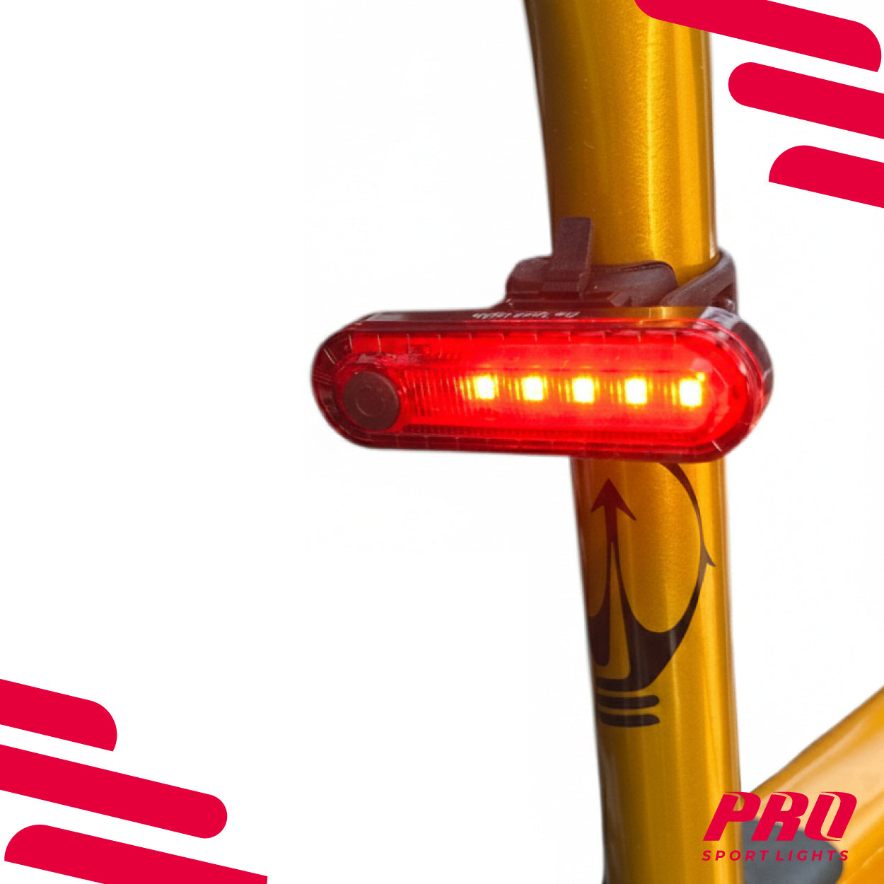 Fietsverlichting Achterlicht Rood 50 Lumen Fietslamp Pro Sport Lights LED Kopen Online