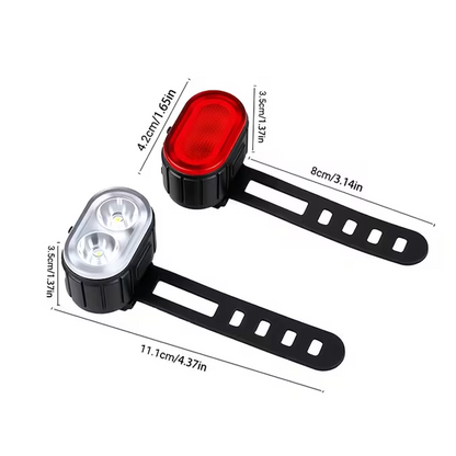 Pro Sport Lights pyöränvalosarja – 200 + 50 lm, USB-C