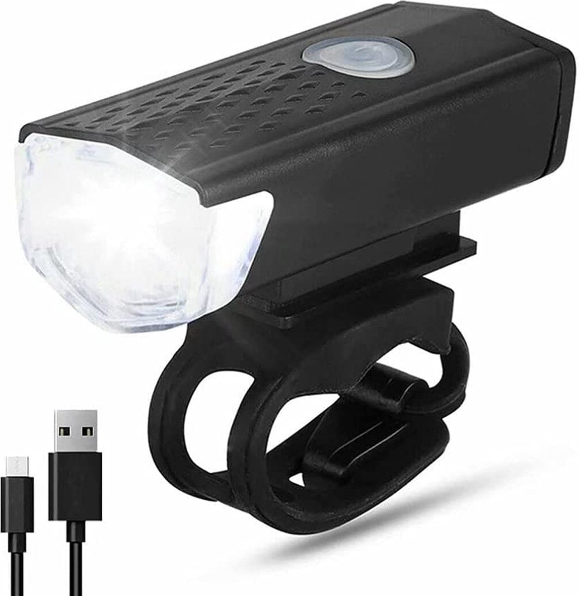 Fietsverlichting Koplamp USB Oplaadbaar - LED voorlicht Kopen Online