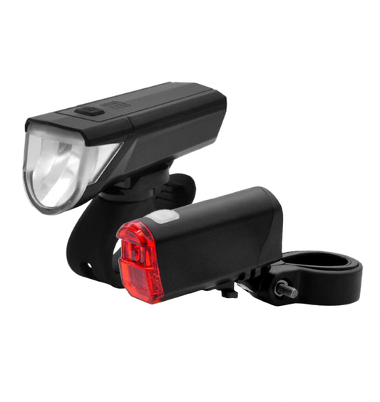 Fietsverlichting Set 30 Lumen LED Voorlicht Achterlicht KOPEN ONLINE