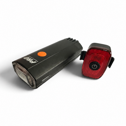 Set luci bici LED 1200 + 120 lumen – USB-C