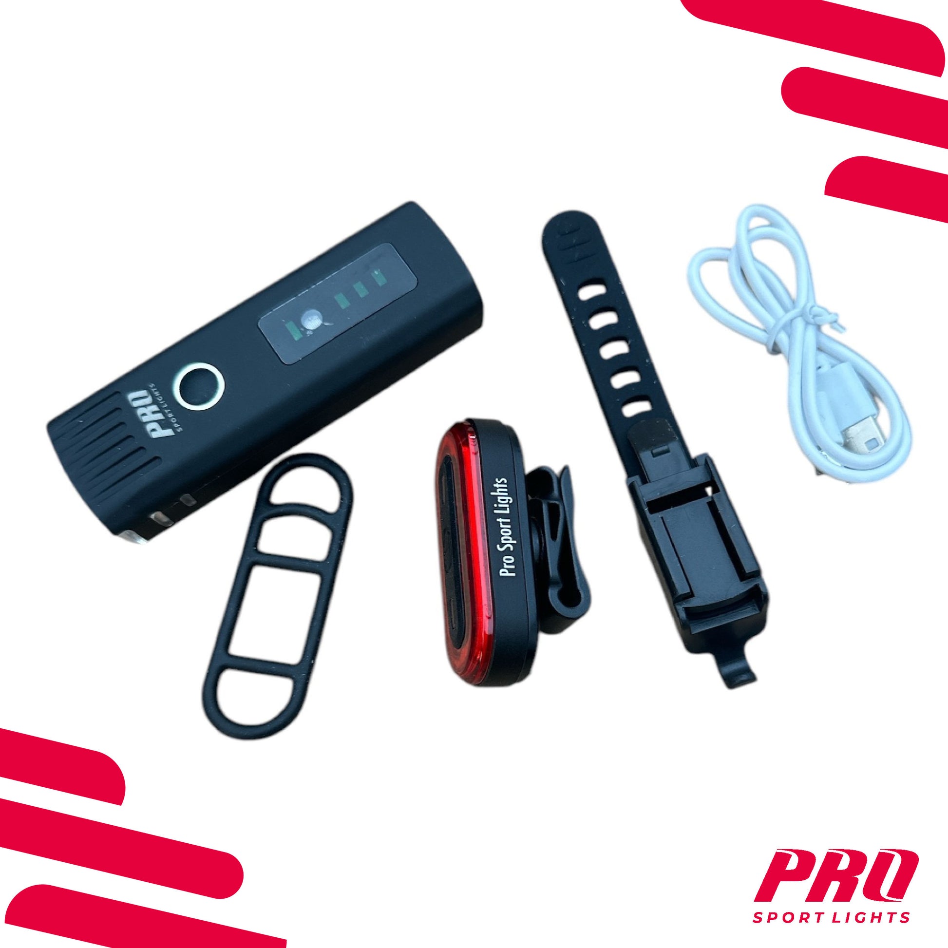 Fietsverlichting Set USB Oplaadbaar 450 en 100 Lumen Koplamp Fiets Achterlicht kopen online