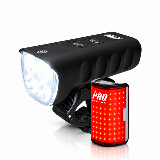 Fietsverlichting Set Voorlicht En Achterlicht LED 1800 en 250 Lumen USB Oplaadbaar Fietslampjes Mountainbike Fiets Kopen Online