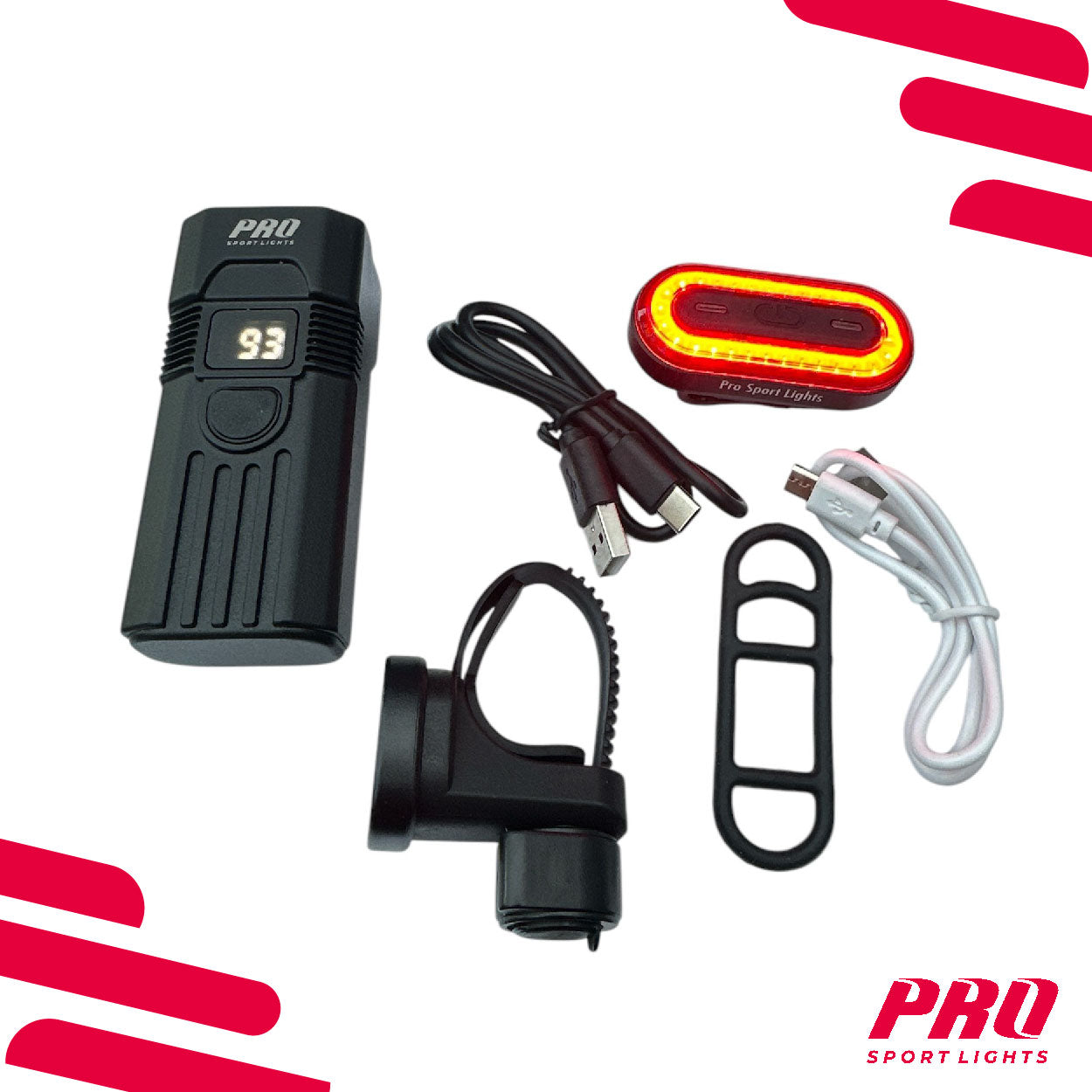Fietsverlichting USB Oplaadbaar Koplamp en Achterlicht Fiets LED Fietslicht kopen online