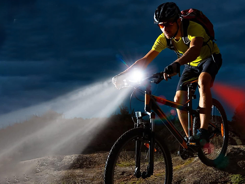 Fietsverlichting USB Oplaadbaar Koplamp en Achterlicht Set LED Verlichting kopen online