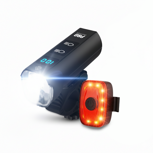Fietsverlichting Voorlicht en Achterlicht 1300 en 120 Lumen LED Verlichting Fiets USB Oplaadbaar Kopen Online