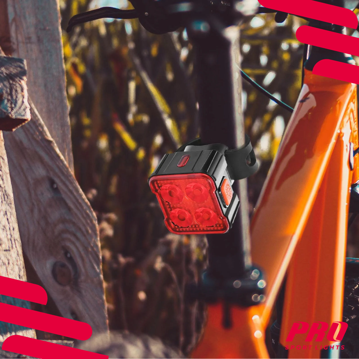 Fietsverlichting set LED 260 en 40 Lumen Voorlicht Achterlicht USB Oplaadbaar Kopen Online