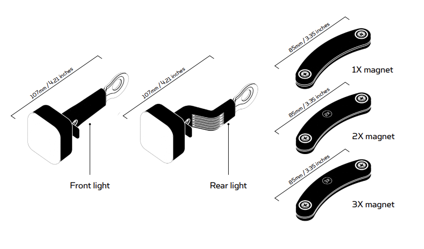 Fietsverlichtingsset Reelight Magnetische Fietslampen Voorlicht En Achterlicht kopen