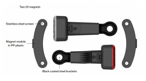 Fietsverlichtingsset Reelight Magnetische Fietslampen Voorlicht En Achterlicht kopen